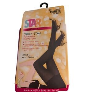 Spanx Star Power Center Stage High Waisted Shaping Tights, Java, Size F, NWT